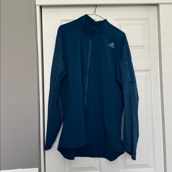 adidas Other - NWT adidas Energy Running ClimaStorm Jacket - Teal Blue - Size large